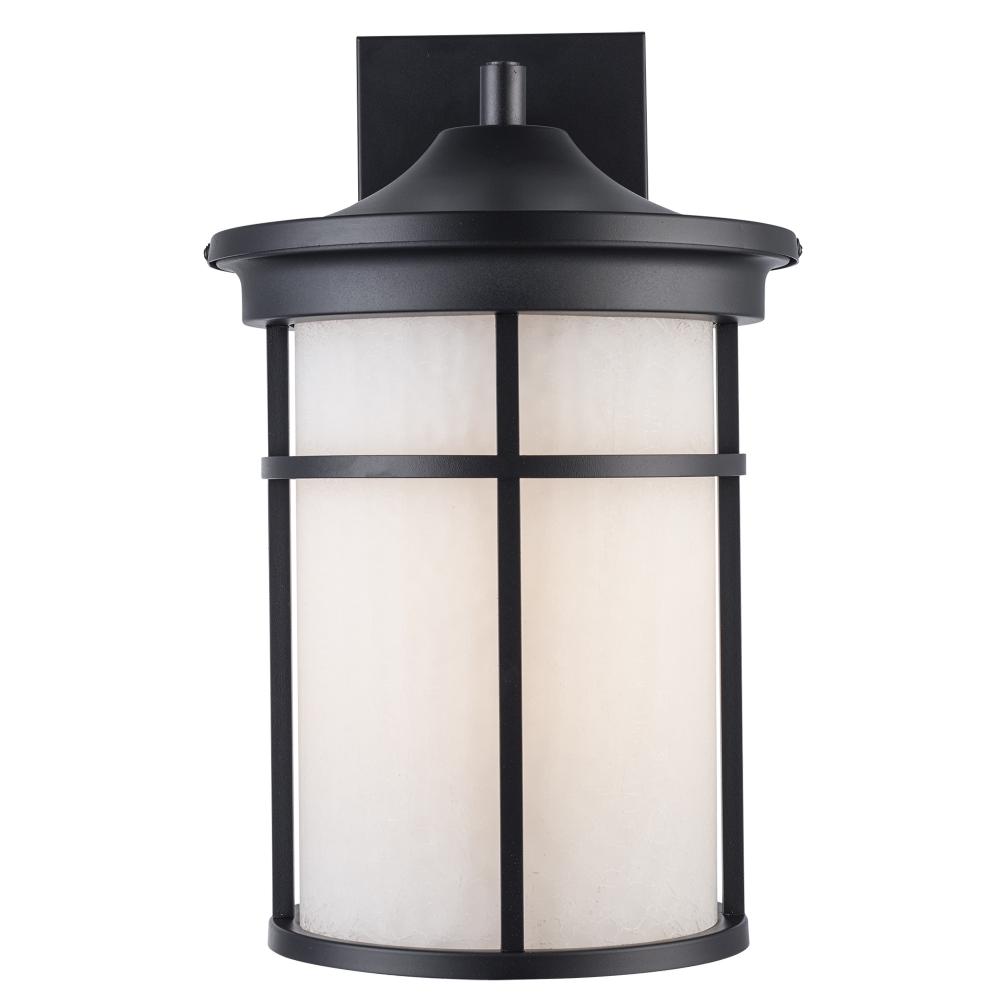 1LT WALL LANTERN-LG-CRACKELD W